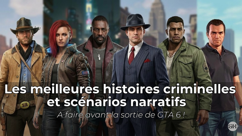 En attendant GTA VI : les jeux qui offrent une réelle immersion criminelle et narrative